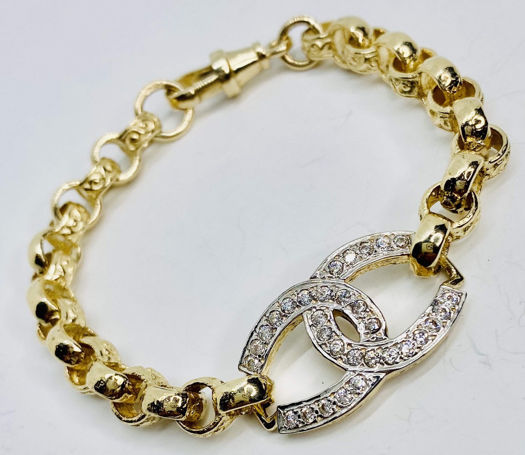 Ladies Silver Double Horse Belcher Bracelet - Smiths Jewellers