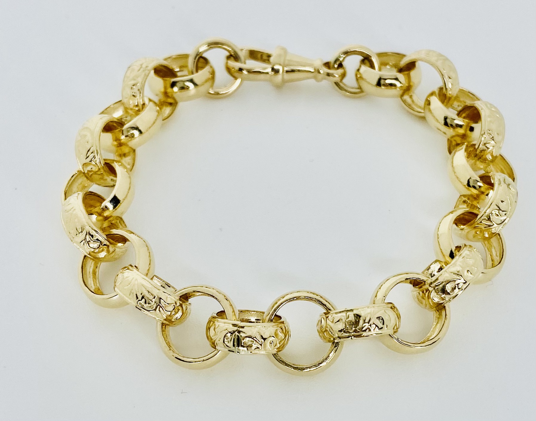 MedicAlert Gold Belcher Style Medical ID Bracelet