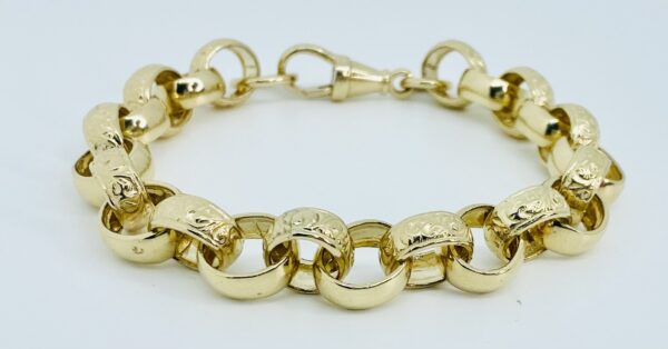GENTS 9CT BELCHER BRACELET 36 GRAMS