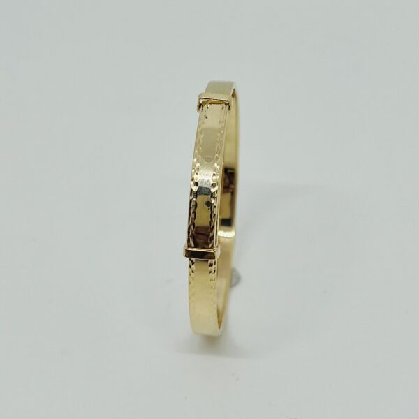 9CT GOLD BABY BANGLE - Image 3
