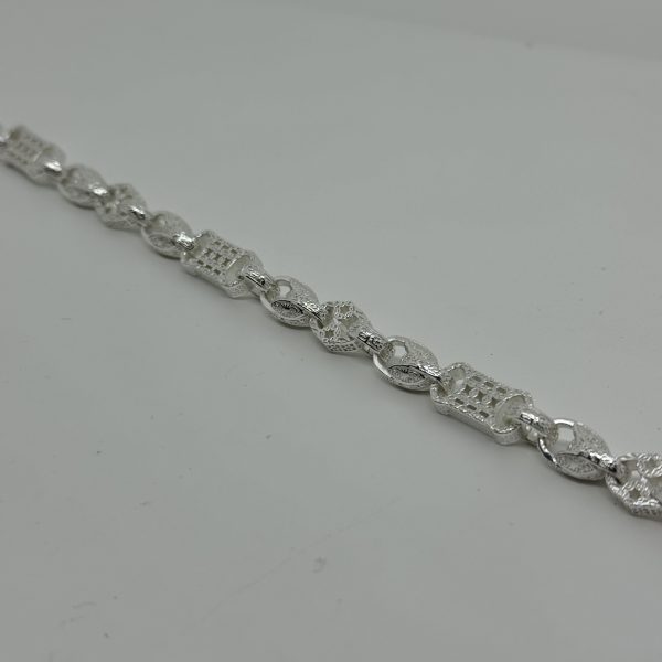 Sterling silver star bar and tulip bracelet - Image 7