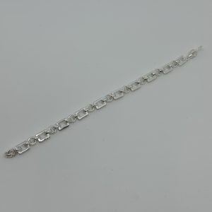 Sterling silver patterned gypsy link bracket - Image 4