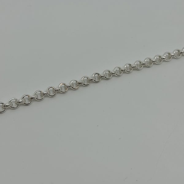 Sterling silver plain and patterned belcher bracelet - Image 4