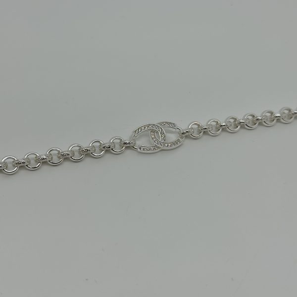 Sterling Silver Kids horse shoe belcher bracelet - Image 4