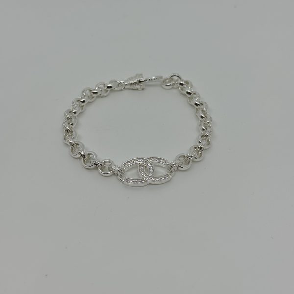 Sterling Silver Kids horse shoe belcher bracelet - Image 2