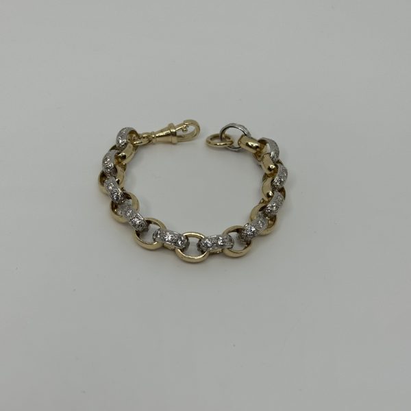 KIDS 9CT BELCHER BRACELET WITH CUBIC ZIRCONIAS 21 GRAMS - Image 5